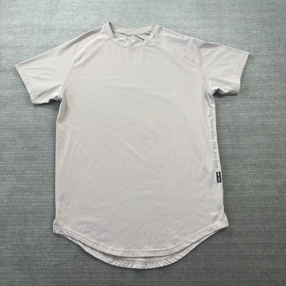 ASRV DSG-0716 Core Mesh Established Tee Mens M Gray Oversized Drawstring Collar